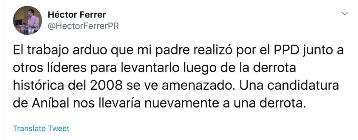 Hijo Héctor Ferrer
