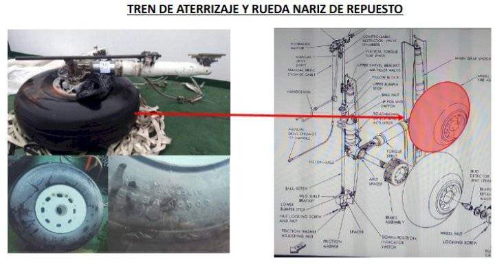 Restos del avión