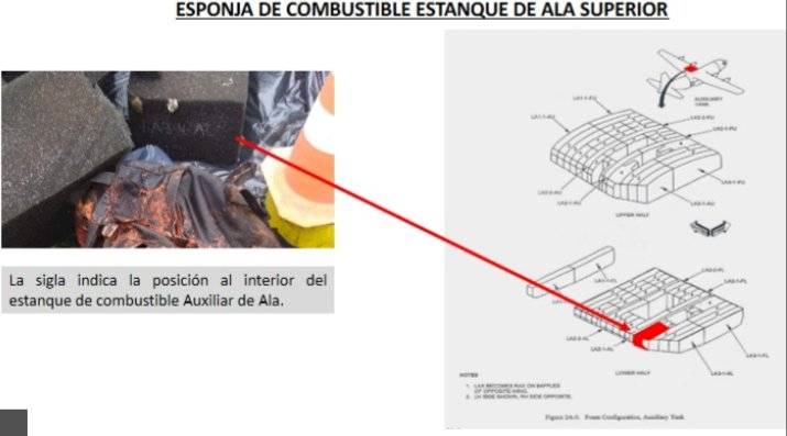 Restos del avión
