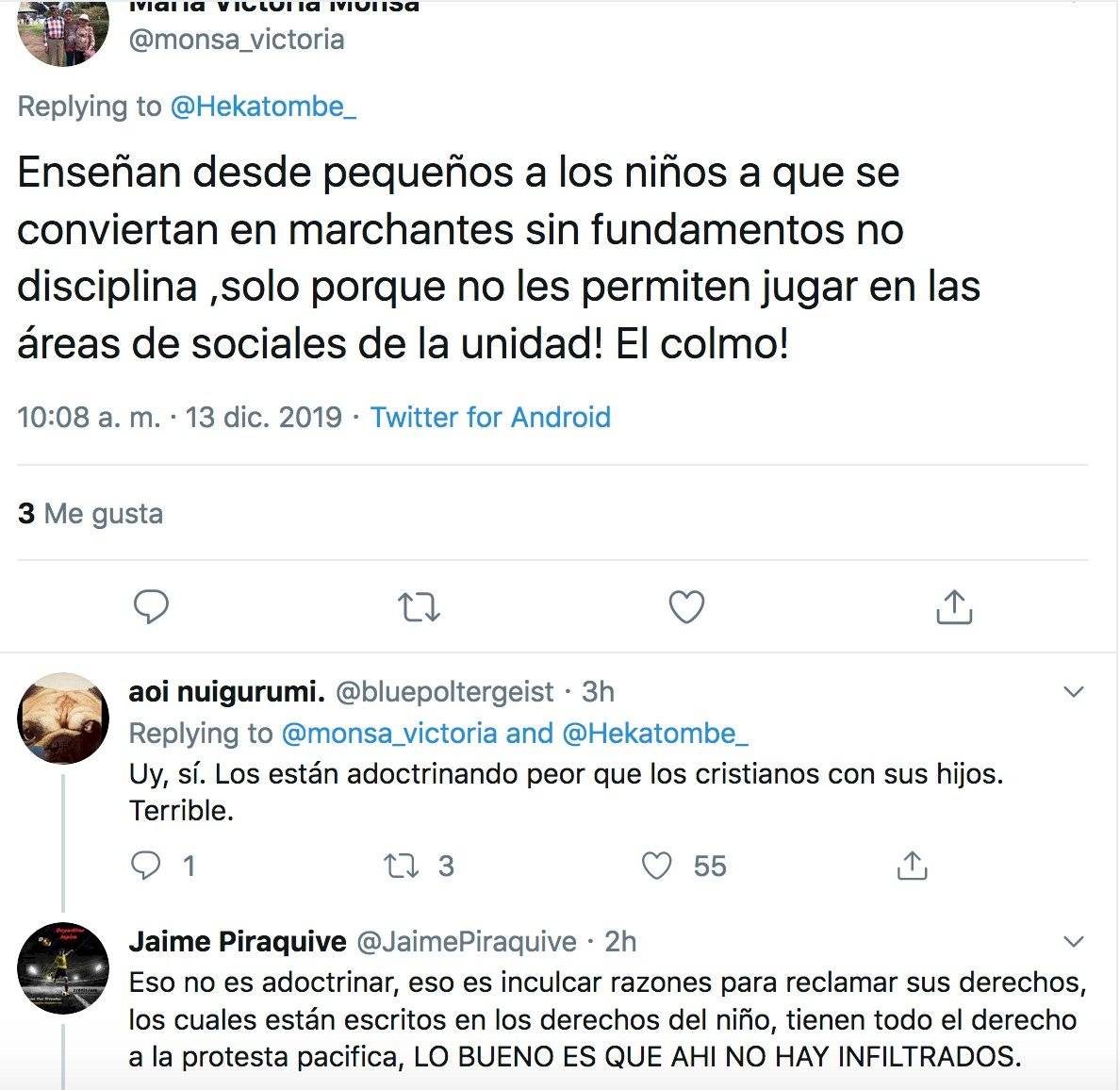 Comentarios de twitter