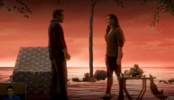 Tony Stark y Morgan Stark en el "Mundo Alma" (Foto: Marvel Studios)