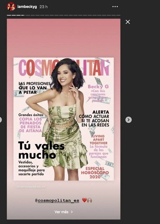 Becky en la portada