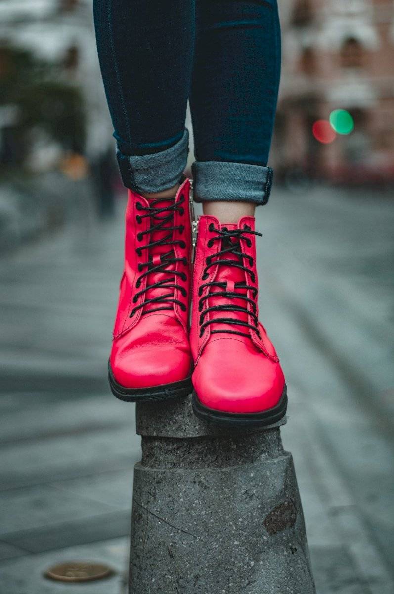 Botas de cuero para mujer