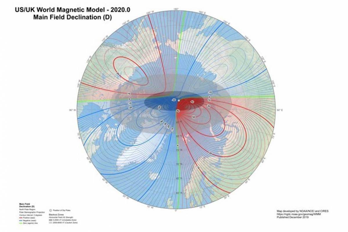 ¿Qué es y para que sirve el Polo Norte Magnético de la Tierra?