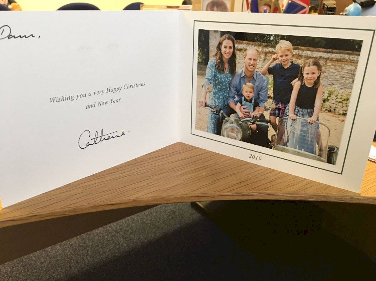 Kate William Tarjeta Navidad duques de cambridge