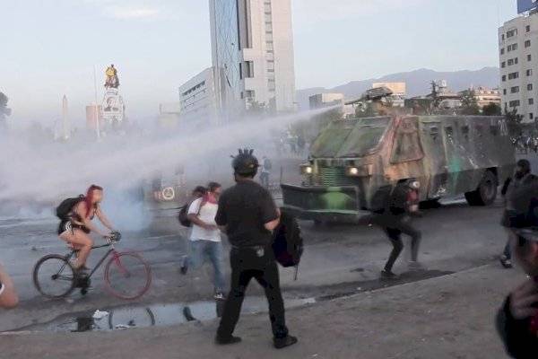 Incidentes en Plaza Italia.