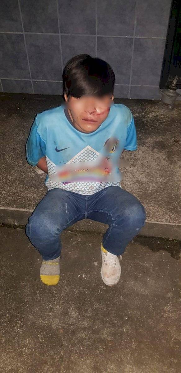 Hombre que intentó asesinar a su hijo, con un cuchillo