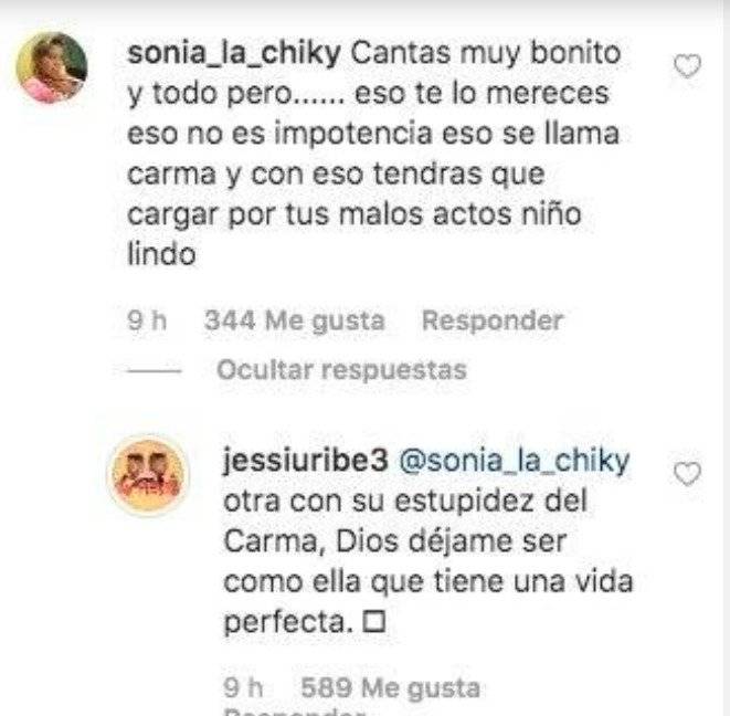 Captura de pantalla Instagram