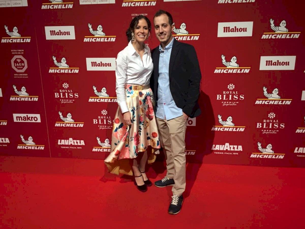 Carolina Sánchez con su novio Iñaki Murúa
