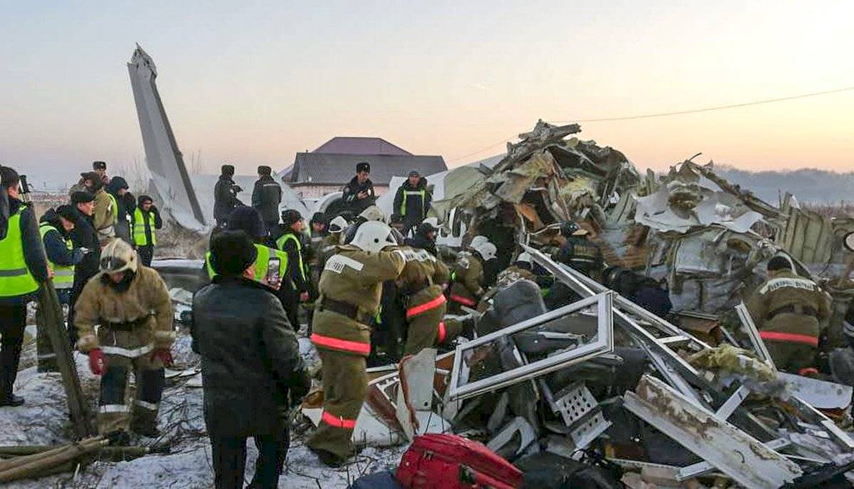 accidente de avión en Kazajistán