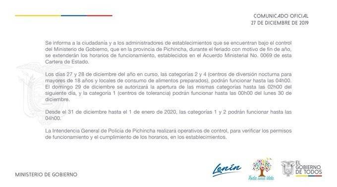 Se extienden los horarios
