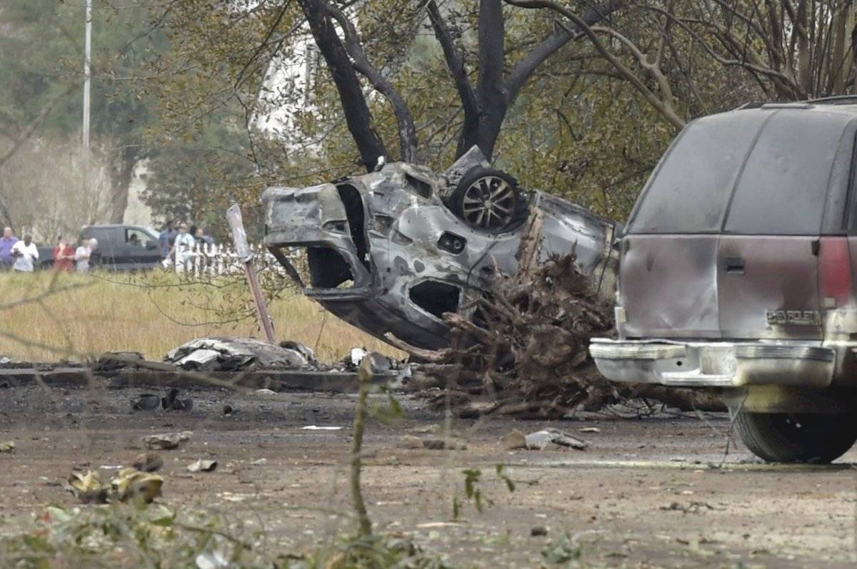 Escenas de la zona del accidente aéreo