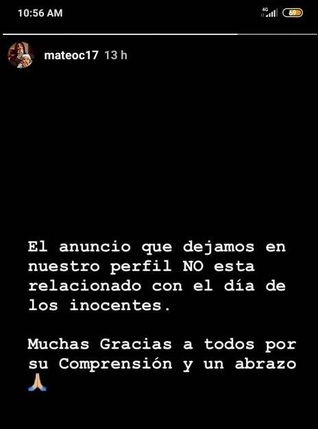 Captura de pantalla Instagram