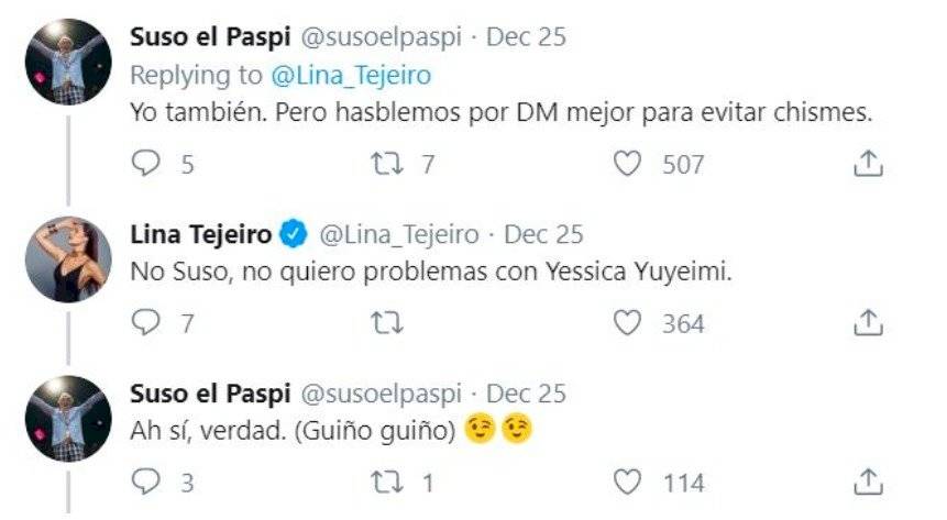 Captura de pantalla Twitter