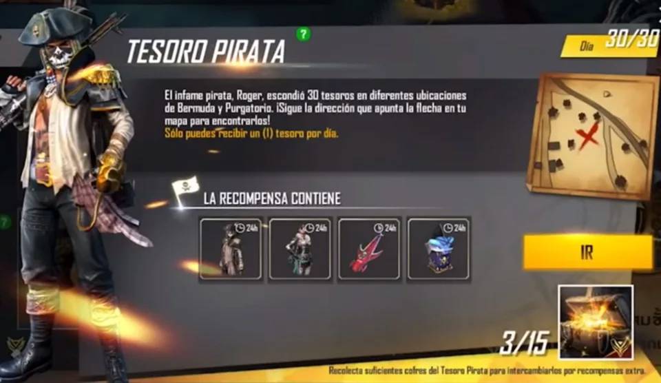 Free Fire tesoro