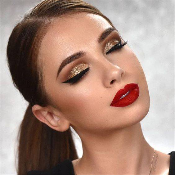 maquillaje de ojos para Año Nuevo maquillaje de ojos para Año Nuevo