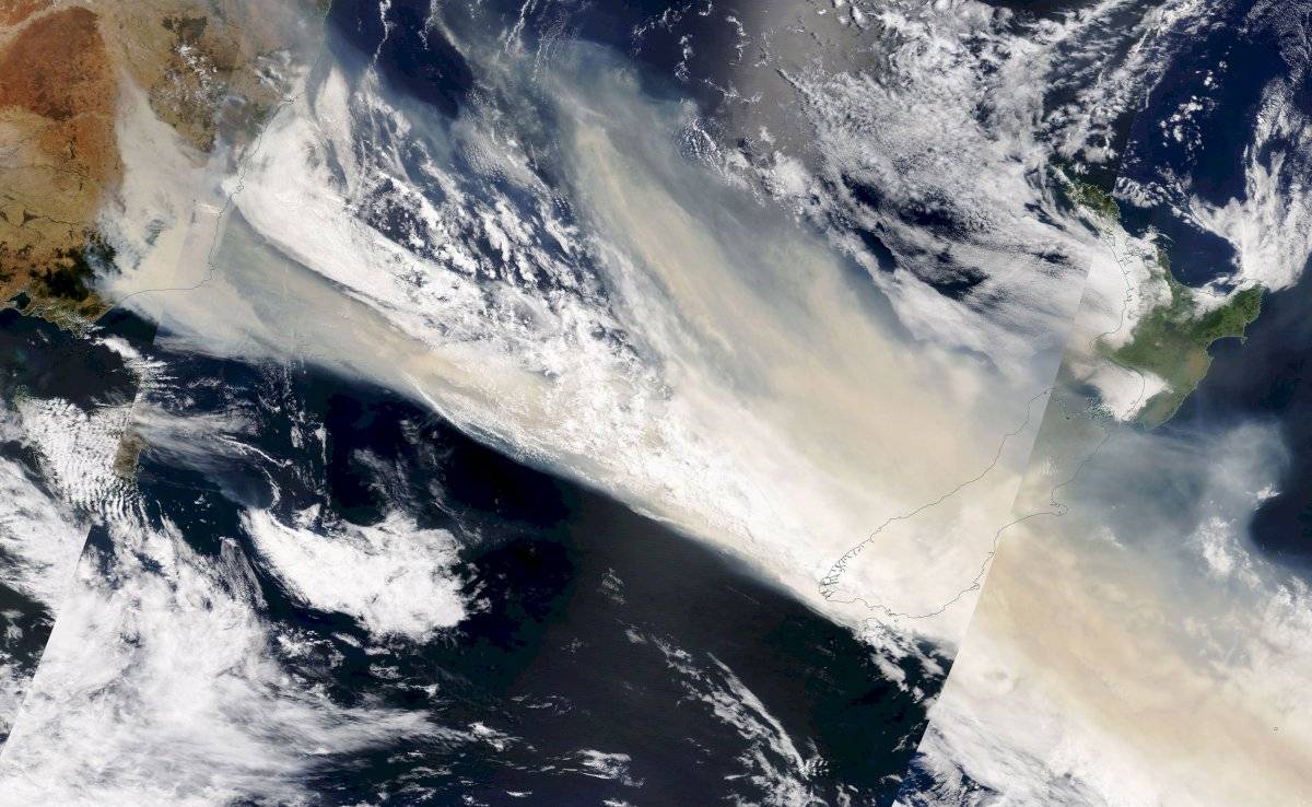 Incendio visto desde el espacio