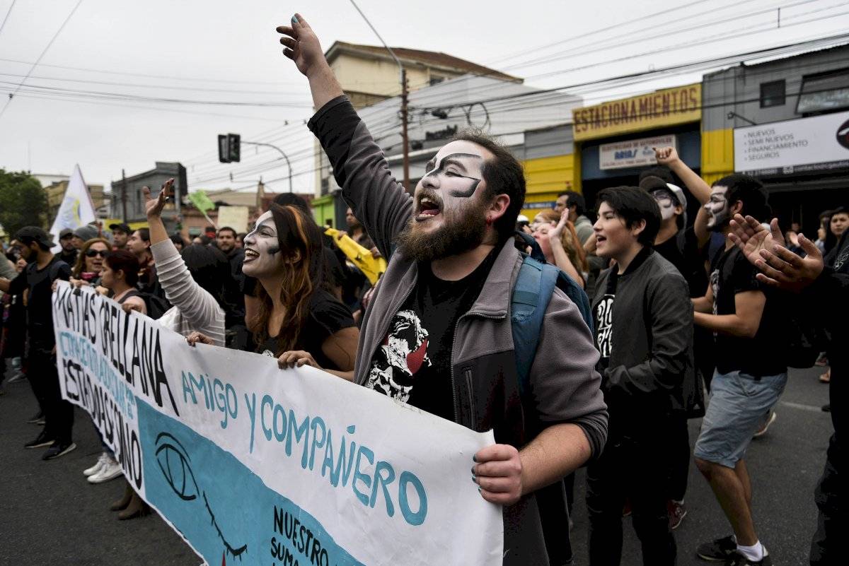Manifestación joven perdió ojo