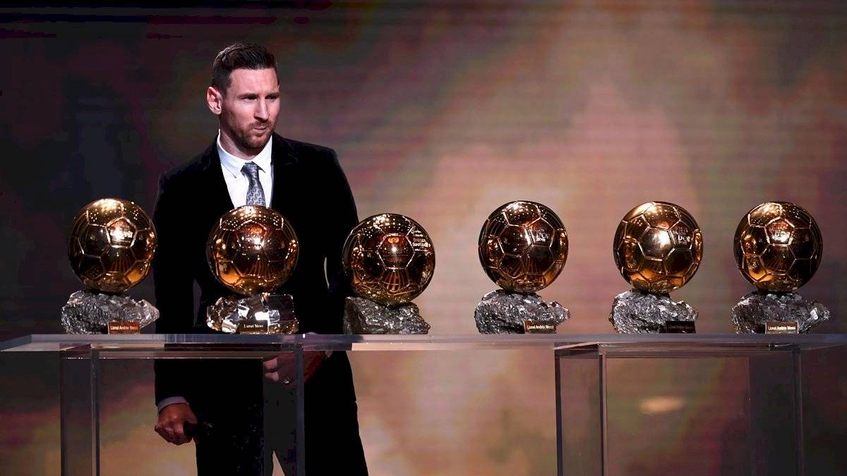 Messi con sus sexto balón de oro