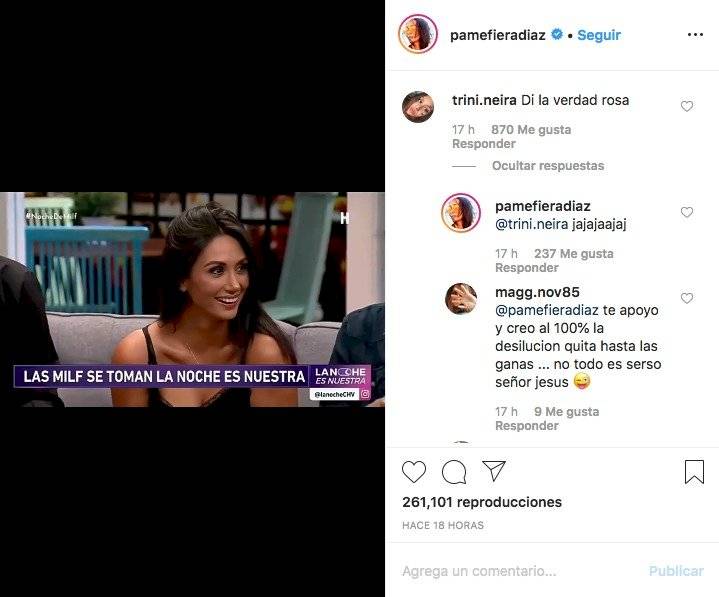 Pamela Díaz y Trini Neira