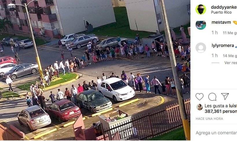 La reacción de Daddy Yankee tras sismo de 6.6 en Puerto Rico