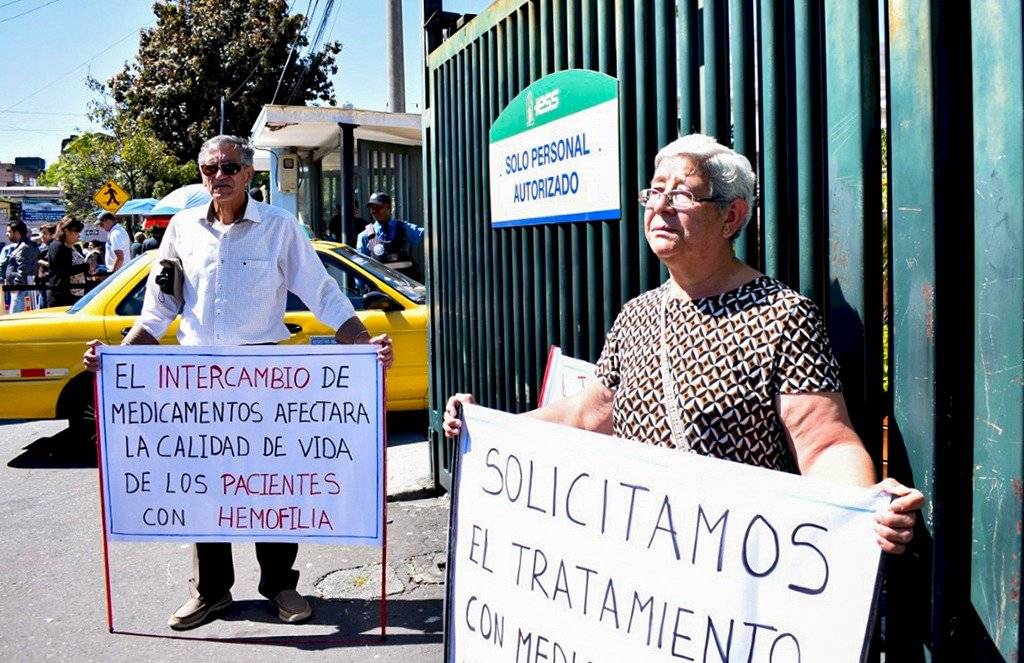 Familiares de pacientes con hemofilia