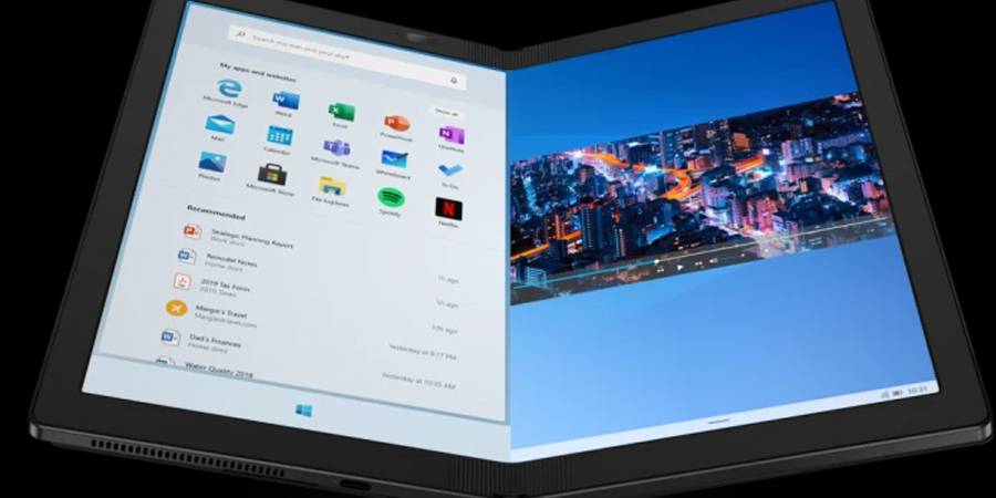Lenovo nos vuela la cabeza con la primera laptop de pantalla plegable #CES2020