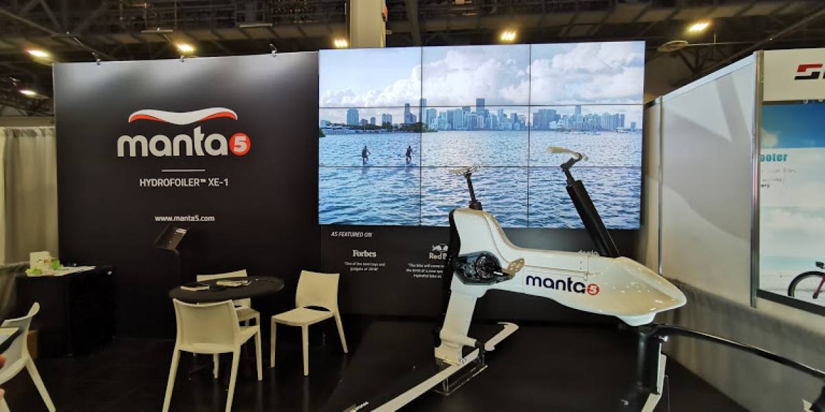 El sueño de andar en bicicleta en el mar ahora es una realidad #CES2020