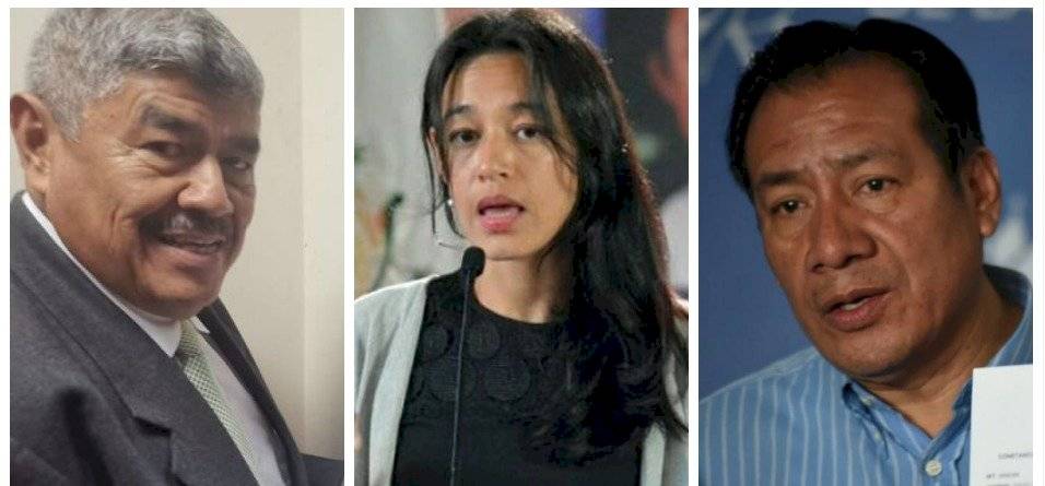 Diputados Carlos Mencos, Lucrecia Hernández Mack y Diego González Alvarado