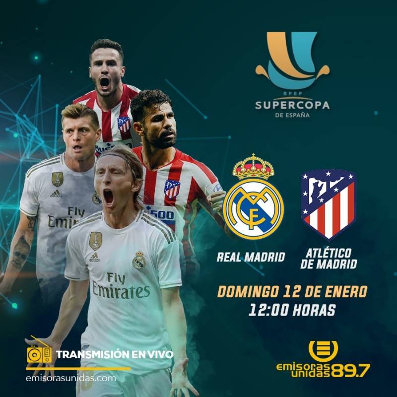 La final de la Supercopa de España se juega este domingo a las 12:00 horas