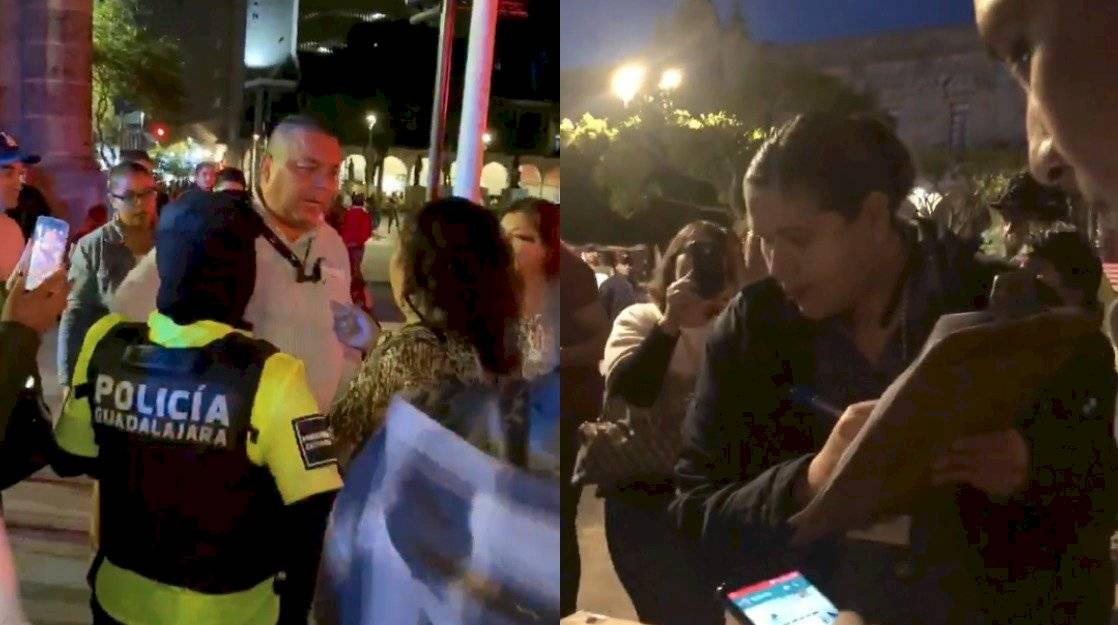 Empleados del Ayuntamiento desalojan a Flor Amargo en GDL
