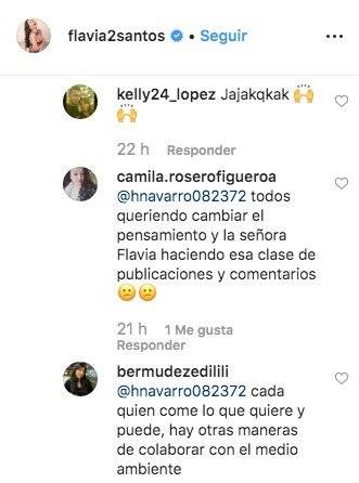 Comentarios Flavia Dos Santos