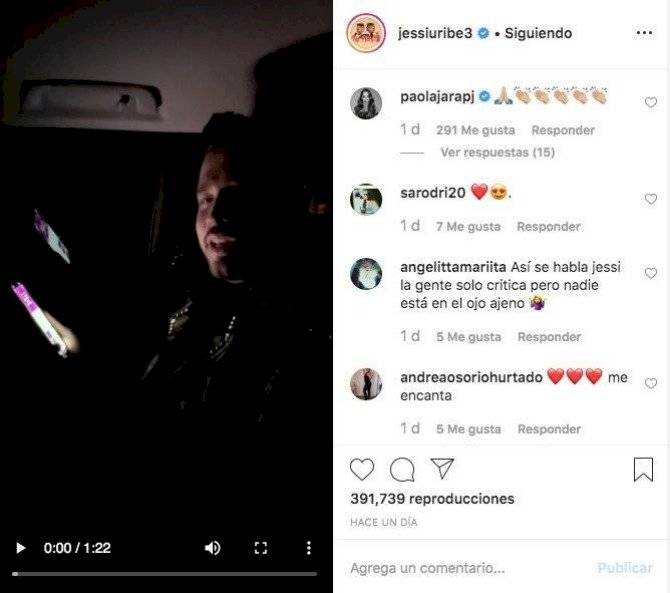 Captura de pantalla Instagram