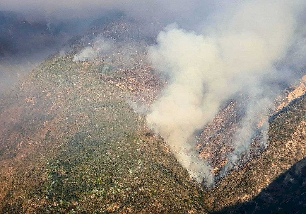 Incendio en cerro Casitagua