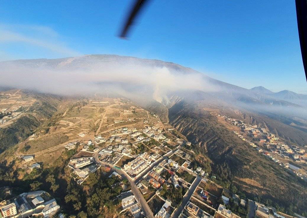 Incendio en cerro Casitagua