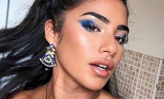 Maquillaje de ojos con glitter