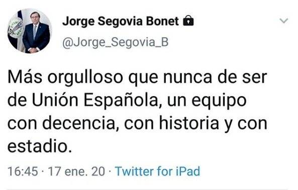 Twitter de Jorge Segovia