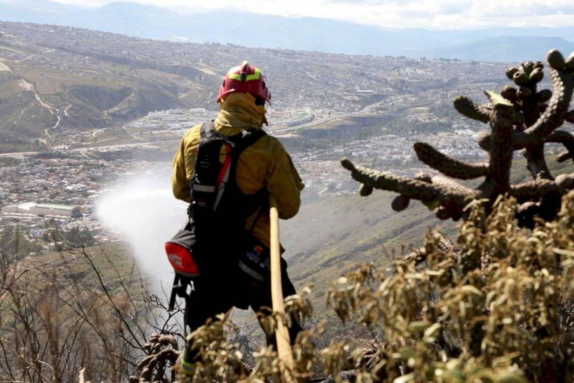 Incendio en cerro Casitagua