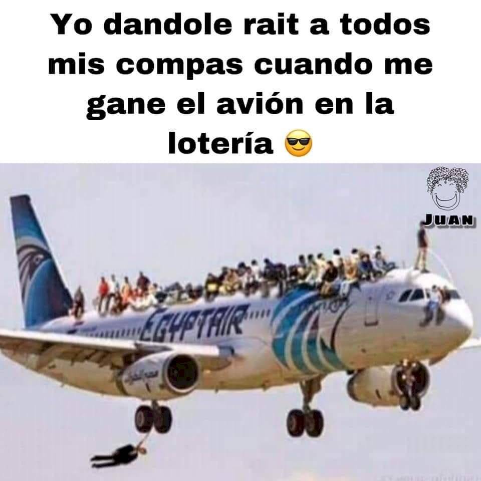 Meme avión presidencial.