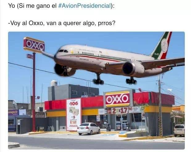 Meme avión presidencial.