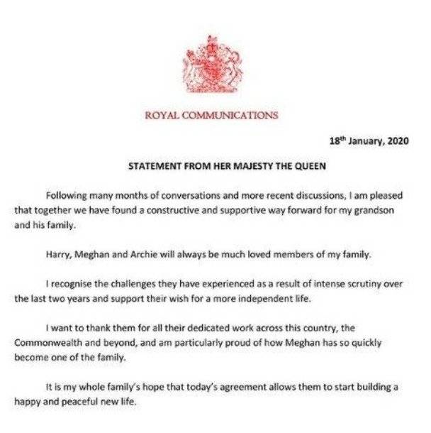 ¡Confirmado! Meghan Markle y el príncipe Harry asumen las consecuencias