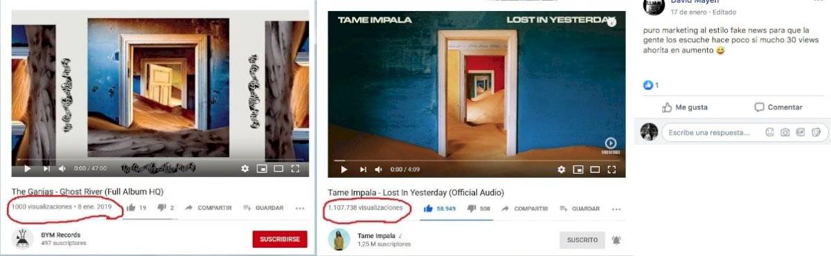 Comentarios en redes