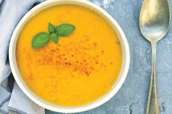 SOPA FRIA DE CENOURA COM GENGIBRE
