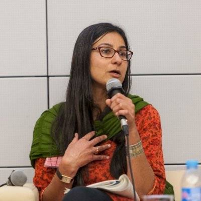 Payal Parekh, portavoz del Strike-WEF