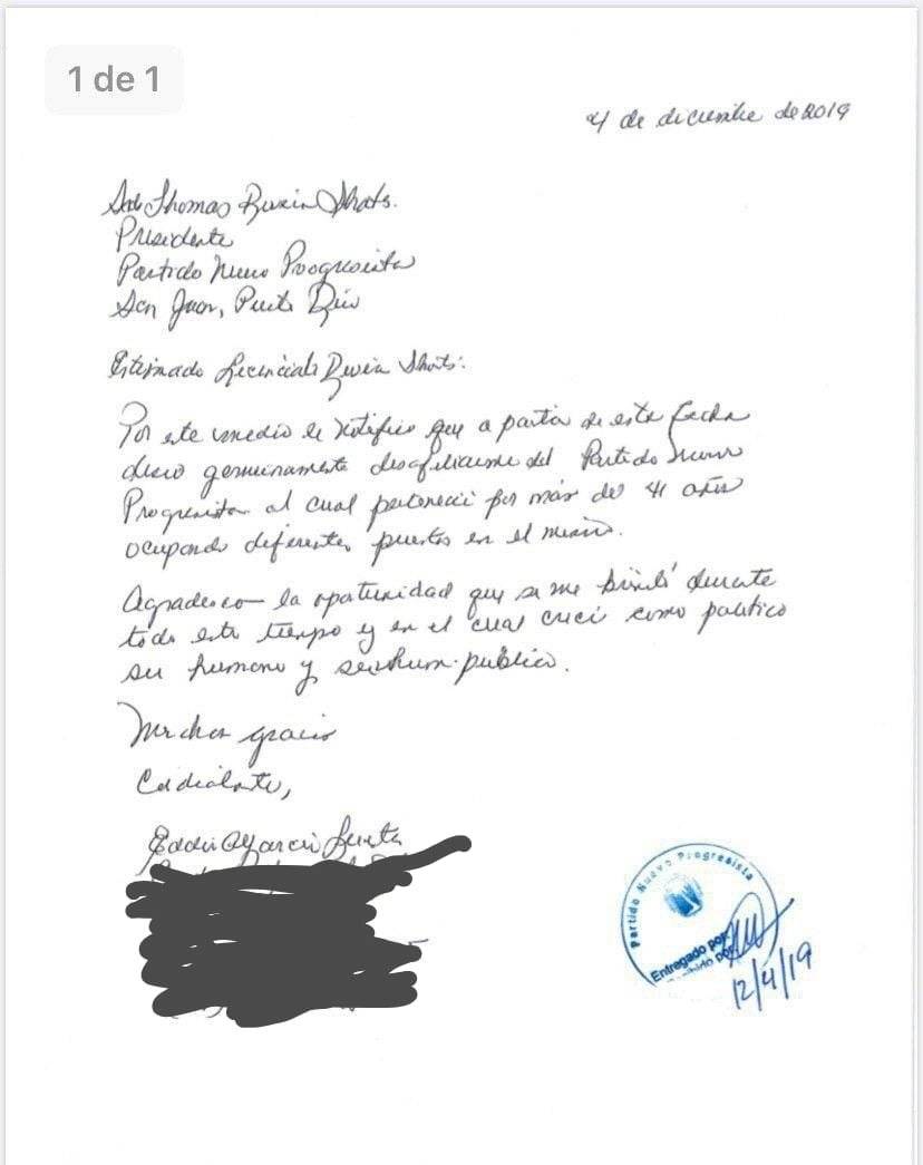 Carta de Familia