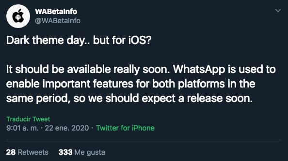 WhatsApp: ¿Ahorra batería de tu dispositivo el Modo Oscuro? WhatsApp: ¿Ahorra batería de tu dispositivo el Modo Oscuro?