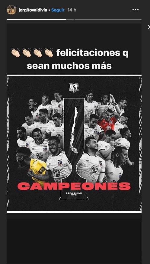 Valdivia felicitó a Colo Colo