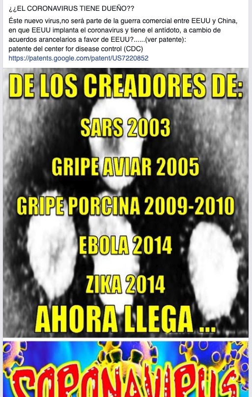 Coronavirus falso