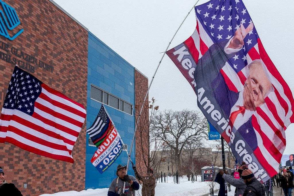 Mitín de Trump en Iowa