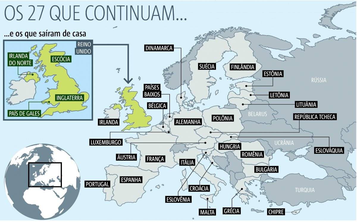 União Europeia sem o Reino Unido após o Brexit